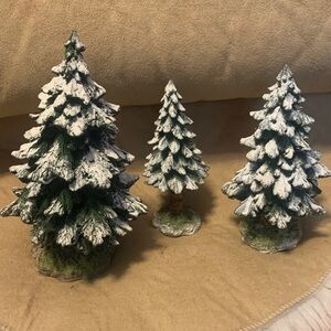 Department 50 Snowy Pine Tree Holiday Decor Set